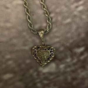 Italian sterling silver rope necklace